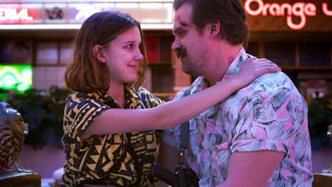 Millie Bobby Brown & David Harbour Are All Smiles & Hugs At STRANGER THINGS Premiere Following Bullying Report
