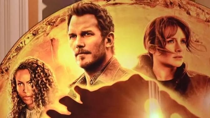 JURASSIC WORLD DOMINION CinemaCon Standee Highlights New And Original Cast As Banner Leaves Claire In Peril