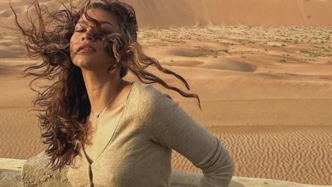 DUNE Star Zendaya Shares Sequel Set Photo As Mondo Unveils Stunning PART 1 Poster