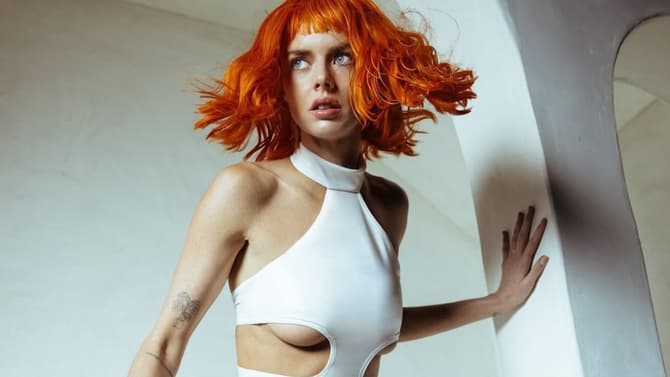 Samara Weaving Becomes Leeloo From THE FIFTH ELEMENT For Halloween In Stunning Photos