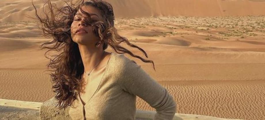 DUNE Star Zendaya Shares Sequel Set Photo As Mondo Unveils Stunning PART 1 Poster