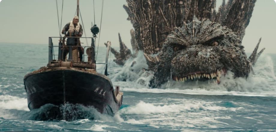 GODZILLA Chases Down A Boat In Intense First MINUS ONE Clip