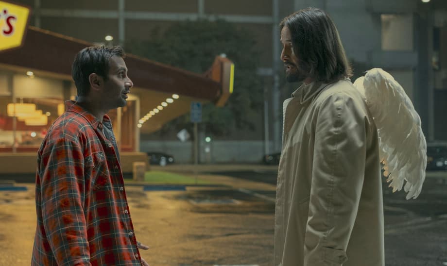GOOD FORTUNE: Keanu Reeves Is Aziz Ansari's &quot;Budget Guardian Angel&quot; In First Trailer