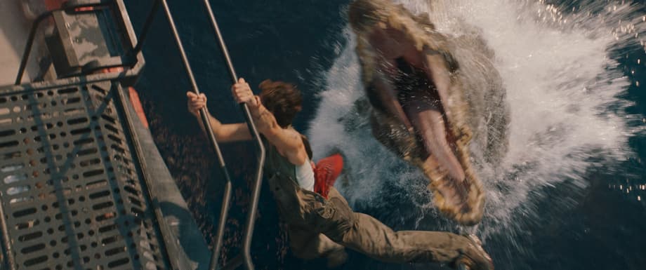 JURASSIC WORLD REBIRTH Footage Description Teases T-Rex Riverboat Sequence, A Giant New Monstrosity & More!