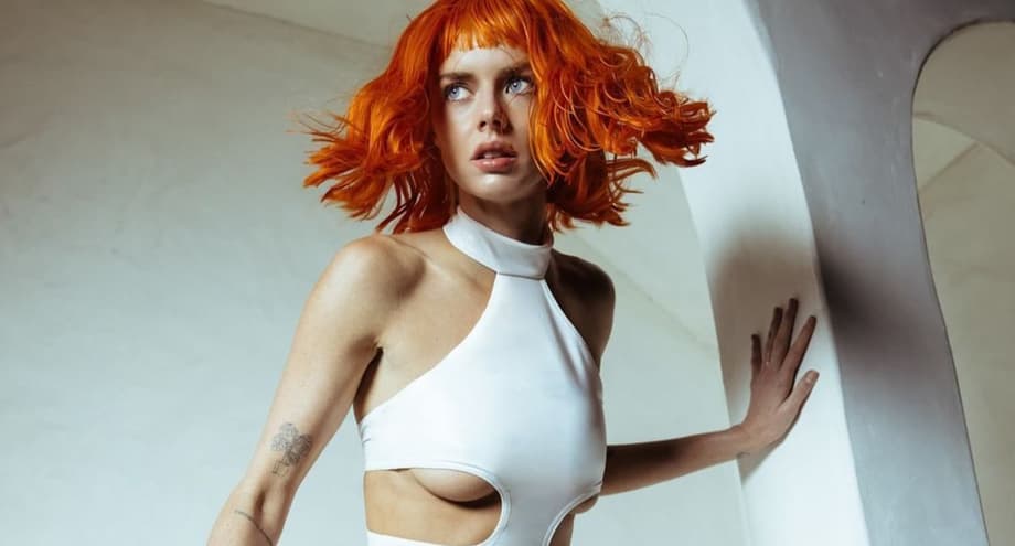 Samara Weaving Becomes Leeloo From THE FIFTH ELEMENT For Halloween In Stunning Photos