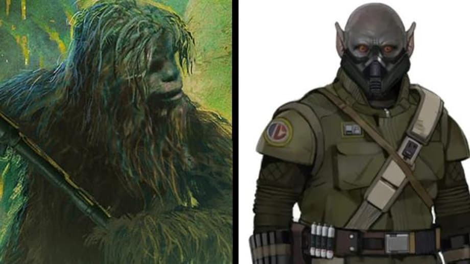 THE MANDALORIAN Season 2 Concept Art Reveals Scrapped Bounty Hunter Based On Original Chewbacca Design