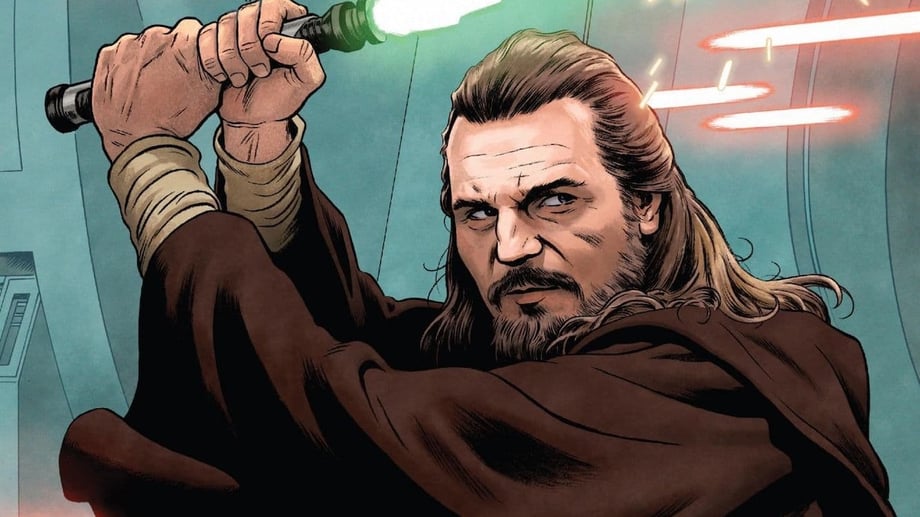Liam Neeson Says Qui-Gon Jinn's STAR WARS: THE PHANTOM MENACE Death Was "A Bit Namby-Pamby"