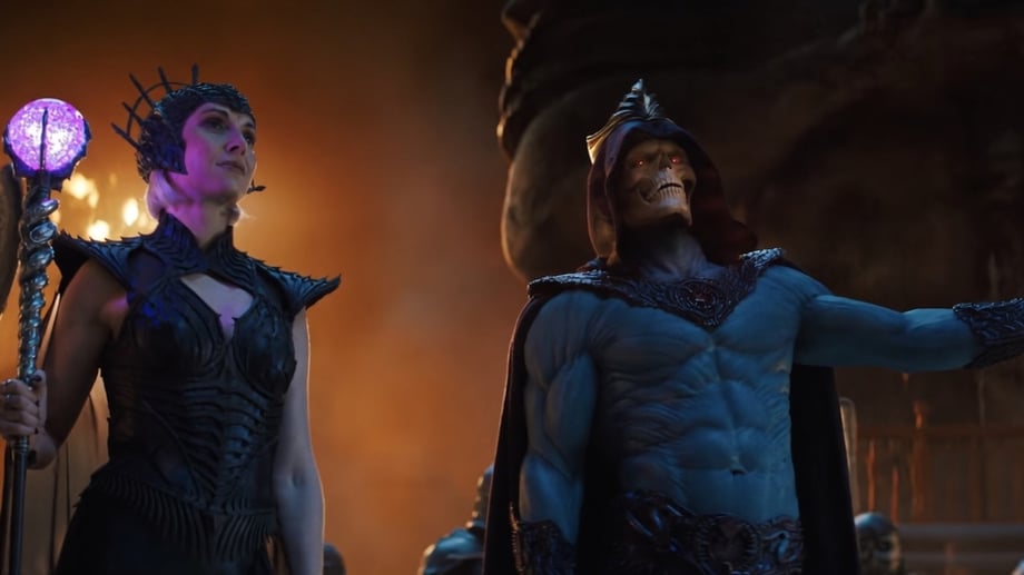 Masters Of The Universe Clip Features A Fun, Very Camp Exchange Between Skeletor And Evil-Lyn