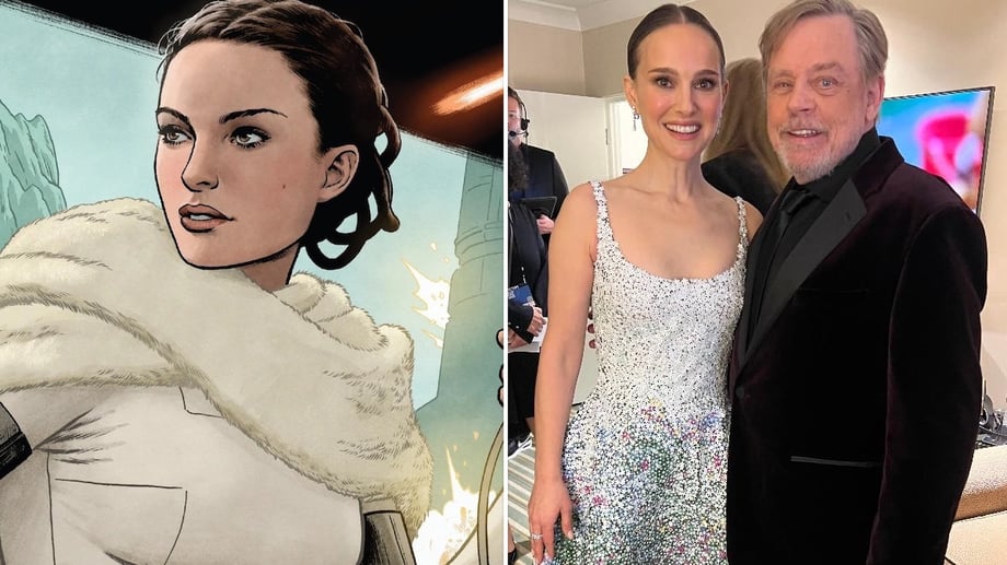 STAR WARS: Luke Skywalker Actor Mark Hamill Celebrates Meeting His "Mother" Natalie Portman At Golden Globes