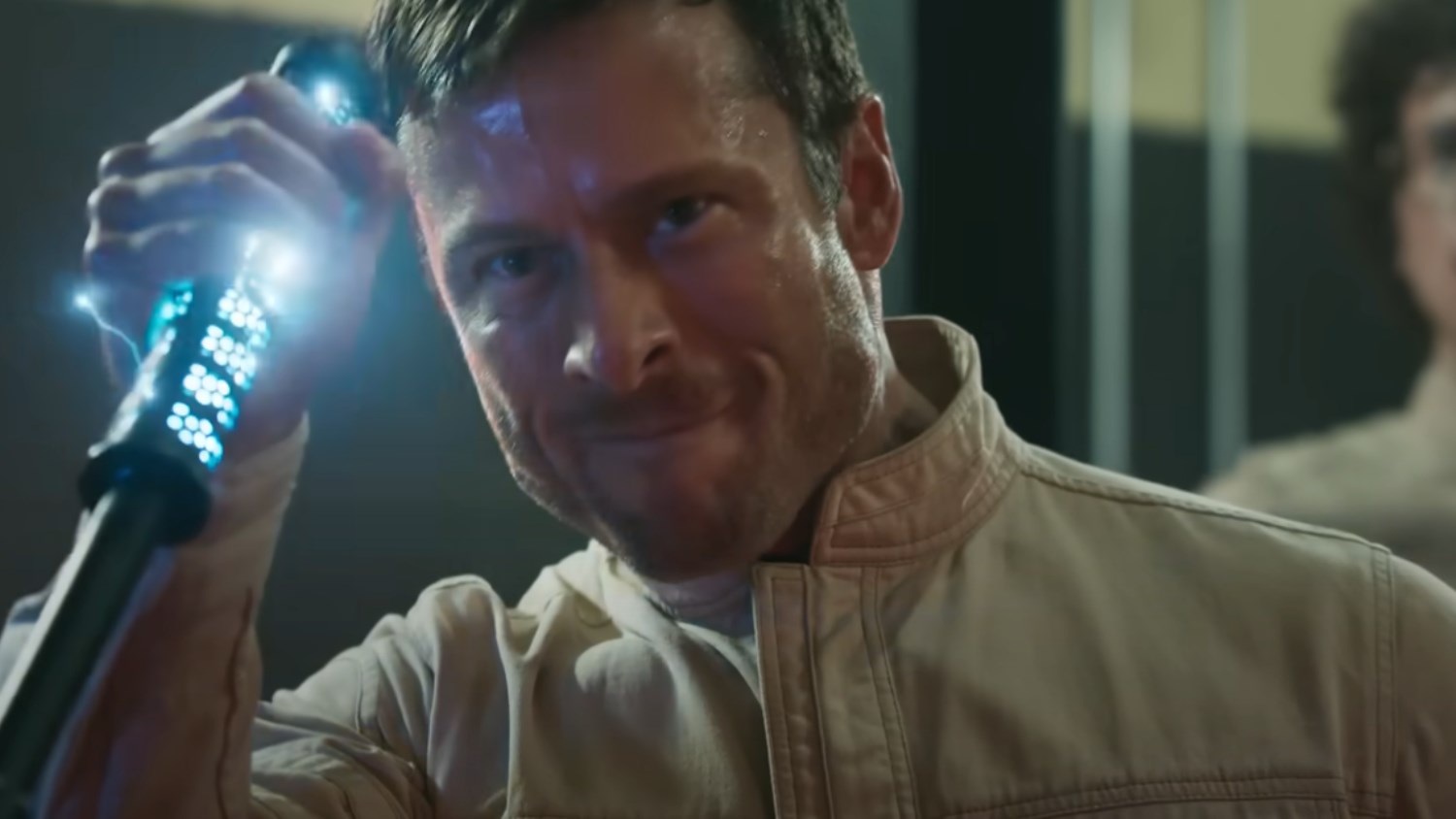 THE RUNNING MAN's Glen Powell -